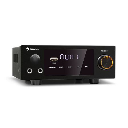 Auna AMP-2 DG, stereo HiFi zosilňovač, 2 x 50 W, RMS, BT/USB, optický & koaxiálny digitálny vstup